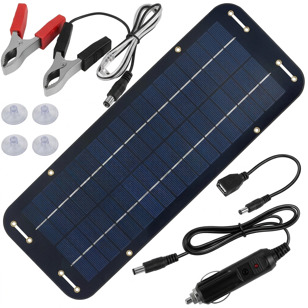 30W 12V Solar Battery Charger & Trickle Maintainer | Car RV Boat