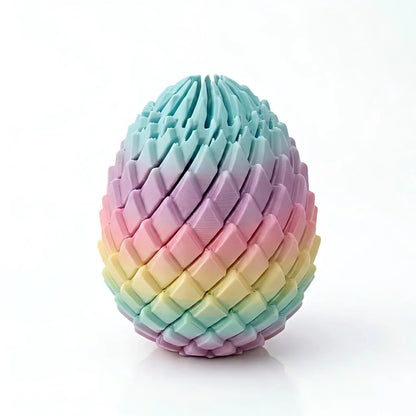 1/3pc 3D Printing Dragon Egg Random Rainbow Stress Relief Model Deformable Twist Egg Creative Stress-Relief Gadget Desk Ornament