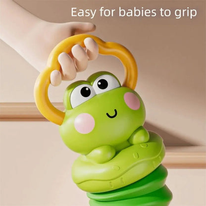 Fun Cartoon Frog Accordion Toy Mini Music Learning Early Educational Toy Cute Handheld Musical Instrument Toy Kids Gift