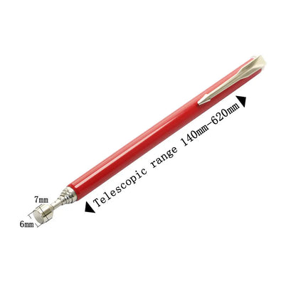 Telescopic Magnetic Pen with Light Mini Portable Magnet Pick Up Tool Extendable Pickup Rod Stick for Picking Up Screws Nut Bolt
