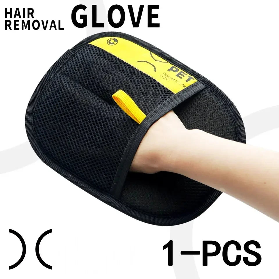 Animal Hair Glove Electrostatic Gloves Two-Way Brush Pet Hair Removal Glove for Cats Dogs Clothes Furniture Electrostatic