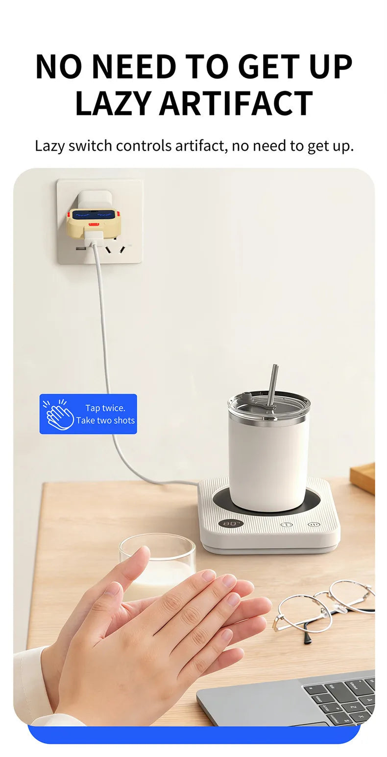 USB Smart Voice-Controlled Switch, Clapping Control Power Adapter, Lazy Person's Gadget, Universal for Night Light, Fan, and Humidifier / Control by Clapping Twice / USB Voice-Controlled Switch, Clapping to Turn On/Off, Smart
