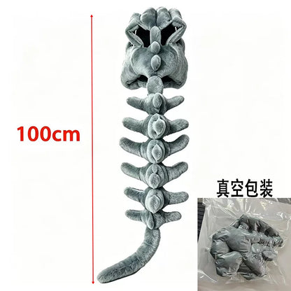 Pet dinosaur headgear, pet back accessory, realistic and highly detailed plush dinosaur skeleton for posing and photography