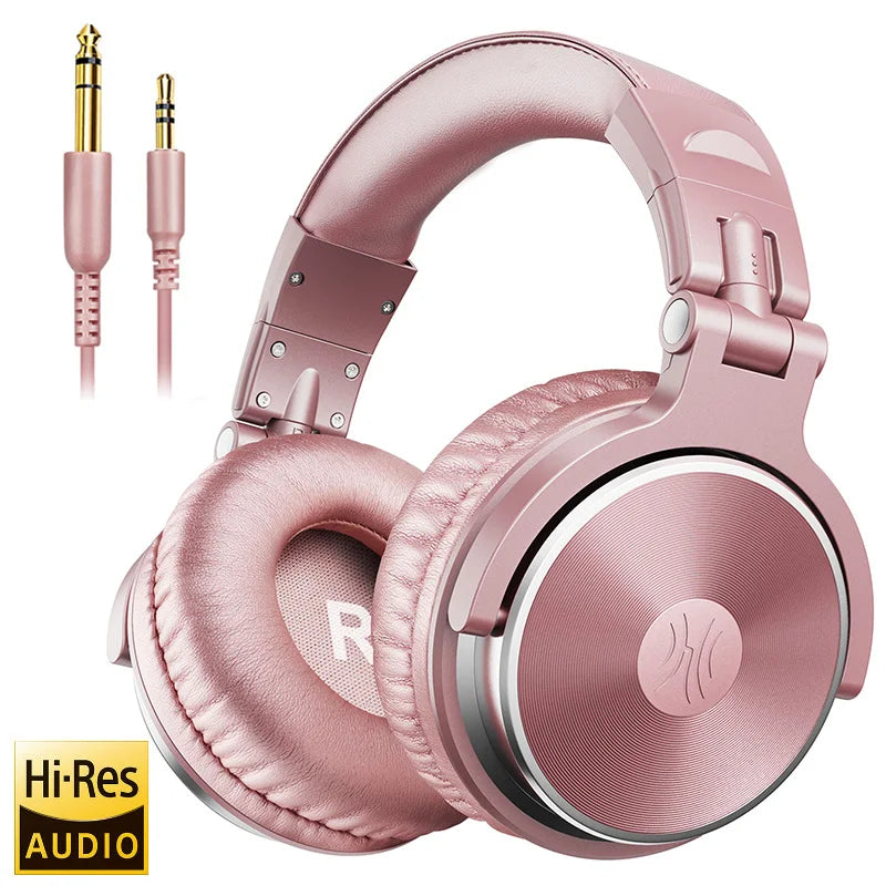 Oneodio Wired Headphones Professional Studio Pro 10/30/50 DJ Headphones With Microphone Over Ear HiFi Hi-Res Monitor Headset