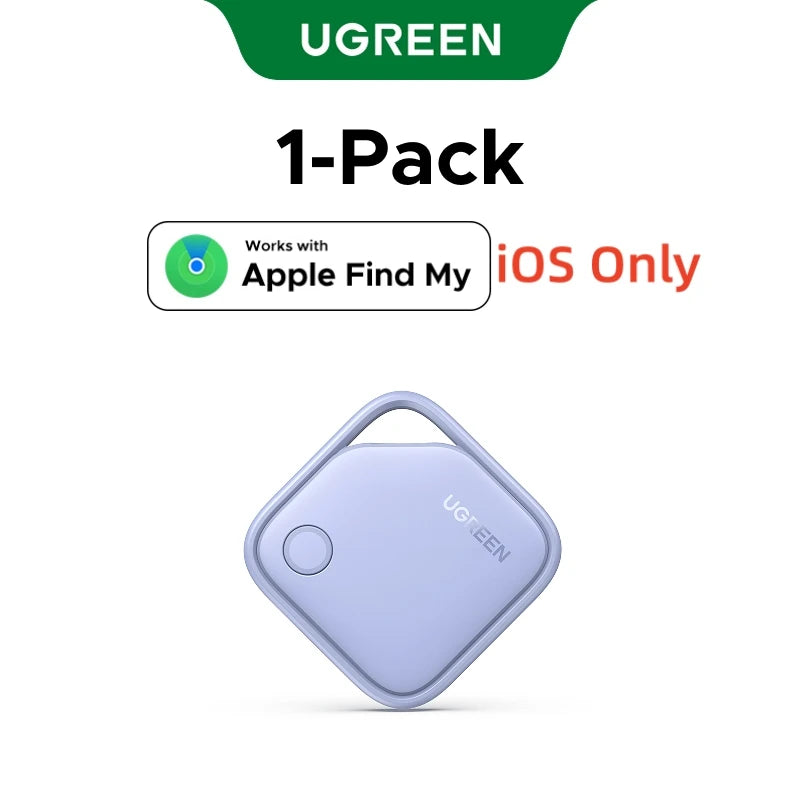 UGREEN Smart Bluetooth Tracker, Keys Finder Item Locator SmartTag Up to 2 Year Battery Phone Finder For Apple Find My (Only IOS)