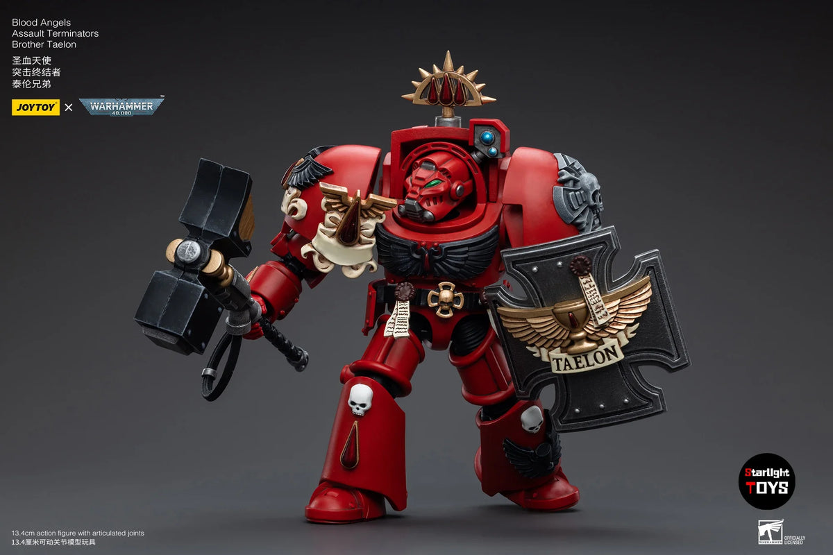 JOYTOY 1/18 Action Figure40K Blood Angels Assault Terminators Brother Taelon Toy Model Collection