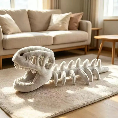 Pet dinosaur headgear, pet back accessory, realistic and highly detailed plush dinosaur skeleton for posing and photography