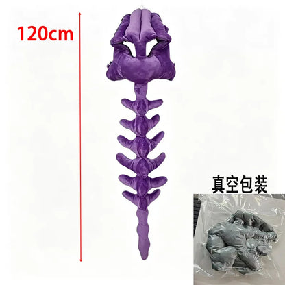 Pet dinosaur headgear, pet back accessory, realistic and highly detailed plush dinosaur skeleton for posing and photography