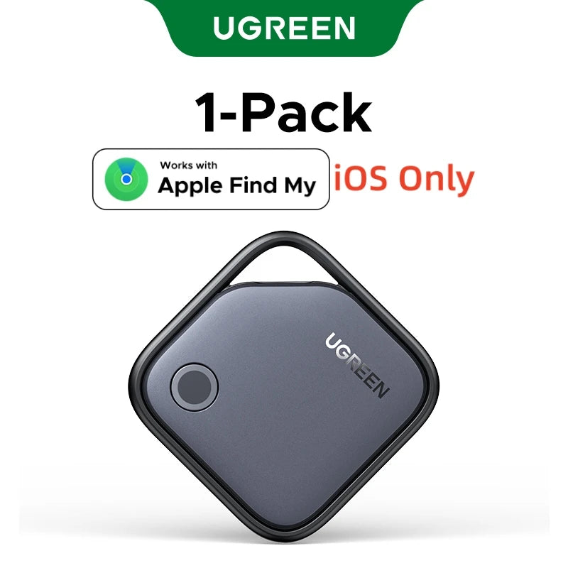 UGREEN Smart Bluetooth Tracker, Keys Finder Item Locator SmartTag Up to 2 Year Battery Phone Finder For Apple Find My (Only IOS)