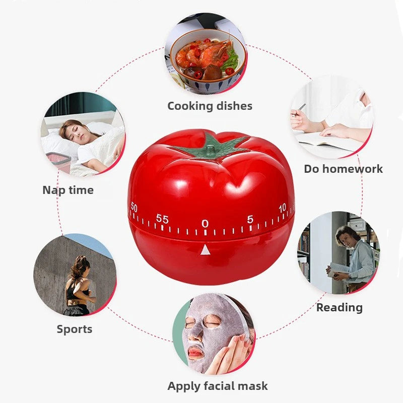 Tomato Timer Electronic Kitchen Reminder Mechanical Countdown Alarm Kitchen Tools Cooking Tool Game Gadget Timer Clock