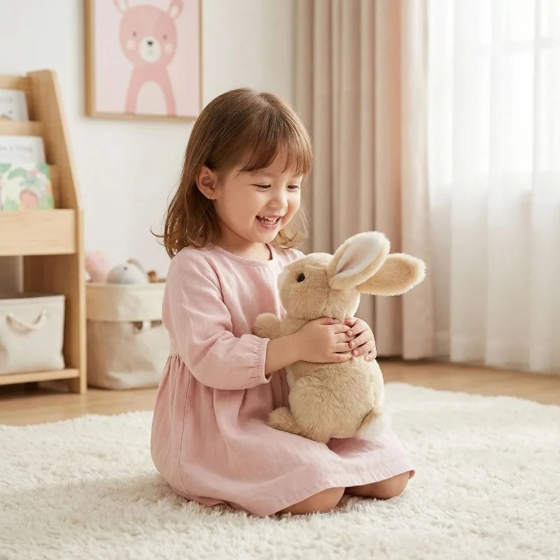 Cross-border 2026 Explosions My Realistic Bunny Toy Electric Realistic Rabbit Plush Toys Gifts for Children