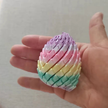 1/3pc 3D Printing Dragon Egg Random Rainbow Stress Relief Model Deformable Twist Egg Creative Stress-Relief Gadget Desk Ornament