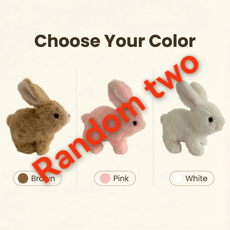 Cross-border 2026 Explosions My Realistic Bunny Toy Electric Realistic Rabbit Plush Toys Gifts for Children