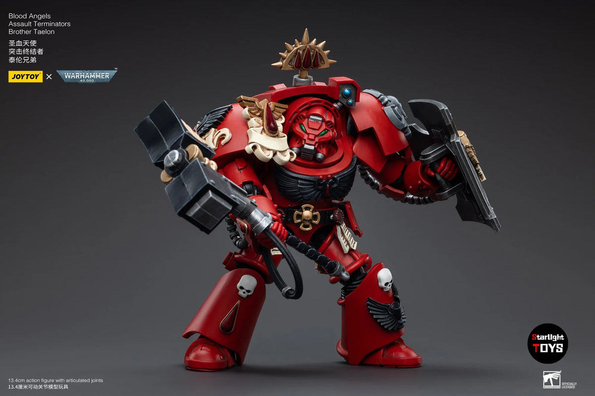 JOYTOY 1/18 Action Figure40K Blood Angels Assault Terminators Brother Taelon Toy Model Collection