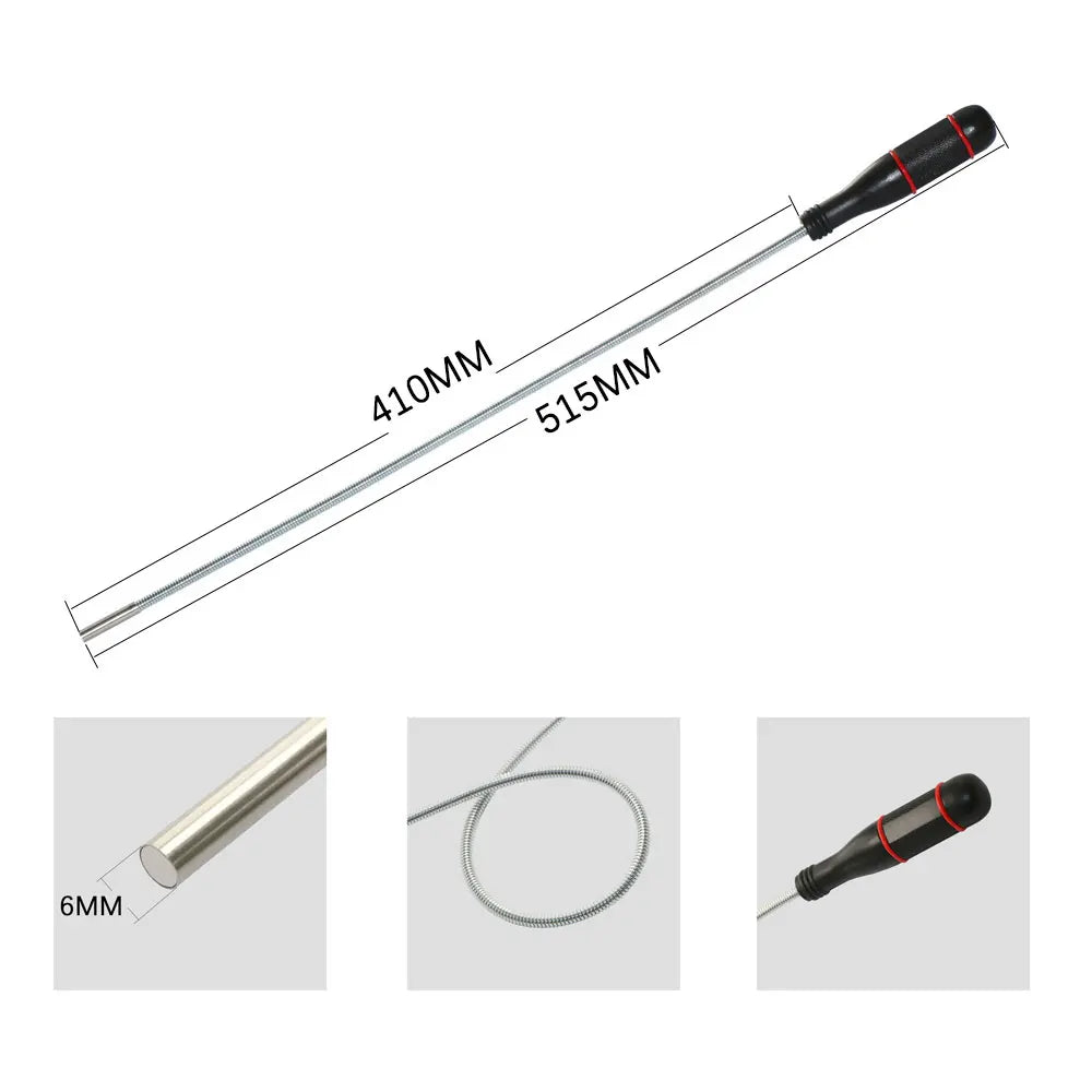 Telescopic Magnetic Pen with Light Mini Portable Magnet Pick Up Tool Extendable Pickup Rod Stick for Picking Up Screws Nut Bolt