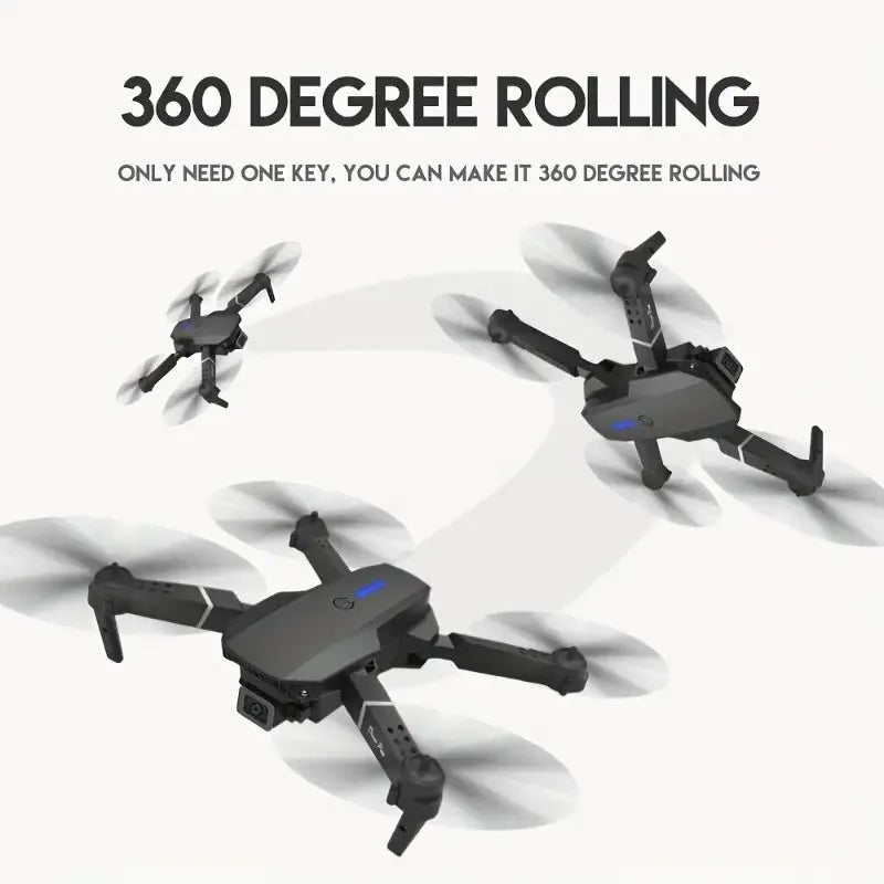 Best-Selling E88 Aerial Photography Drone - Beginner Practice Model with Dual Cameras for Aerial Photography, Dual Batteries for Extended Battery Life Set