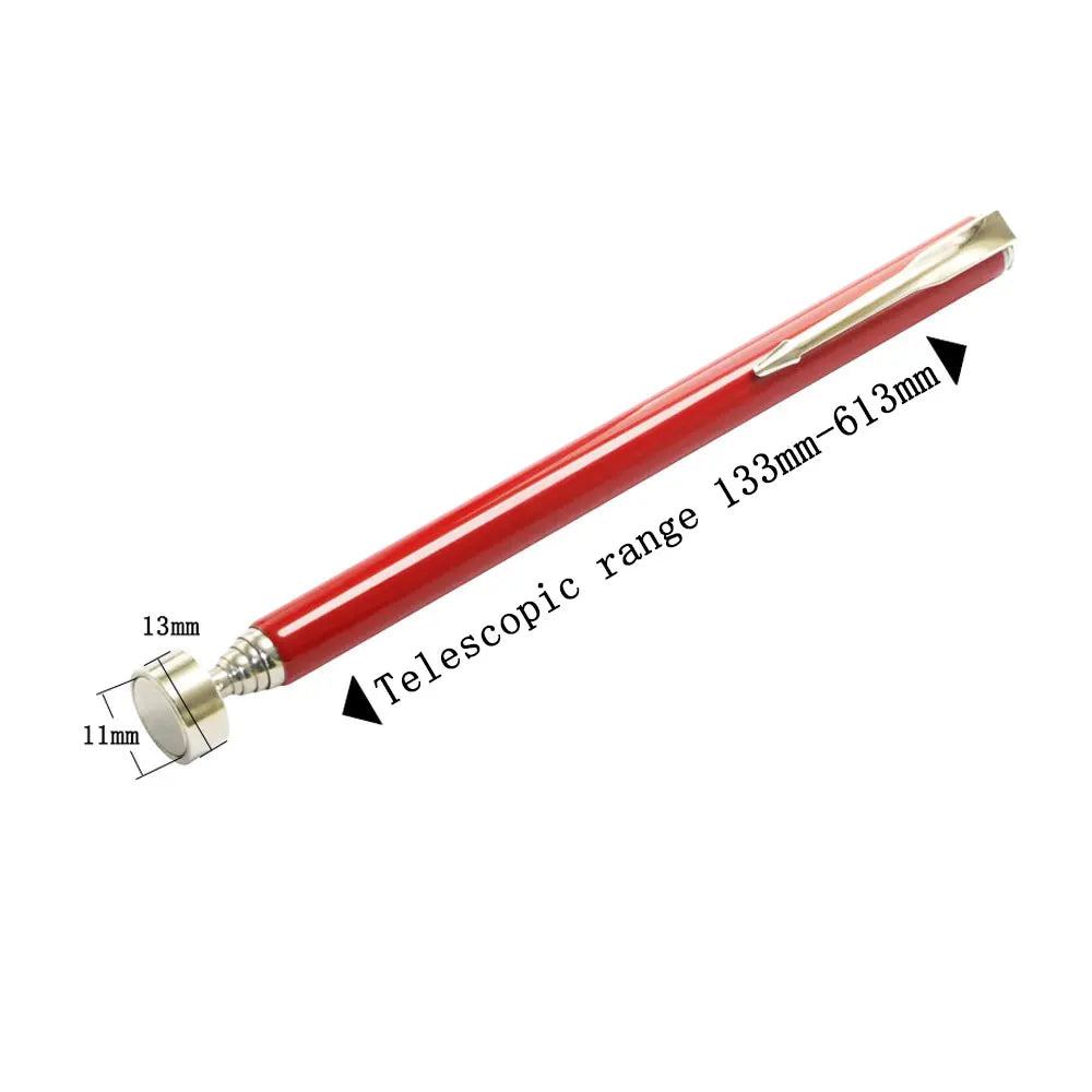 Telescopic Magnetic Pen with Light Mini Portable Magnet Pick Up Tool Extendable Pickup Rod Stick for Picking Up Screws Nut Bolt