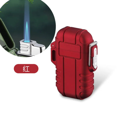 Waterproof Plasma USB Lighter Outdoor Camping Sports Windproof Double Arc Lighter Smoking Accessories Gadgets For Men